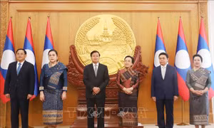 Tổng Bí thư, Chủ tịch nước Lào lạc quan về các mục tiêu phát triển của đất nước