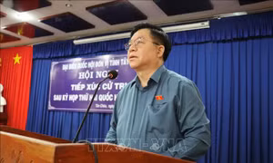 Trưởng ban Ban Tuyên giáo Trung ương tiếp xúc cử tri ở Tây Ninh