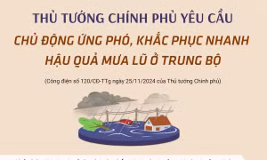 Thủ tướng yêu cầu chủ động ứng phó, khắc phục nhanh hậu quả mưa lũ ở Trung Bộ