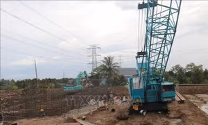 40 mũi thi công đẩy nhanh tiến độ Dự án cao tốc Cao Lãnh - An Hữu thành phần 2
