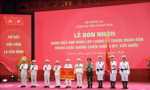 Công an Thanh Hóa đón nhận danh hiệu Anh hùng Lực lượng vũ trang nhân dân thời kỳ kháng chiến chống Mỹ, cứu nước