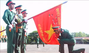 Hậu Giang: Lễ tuyên thệ chiến sĩ mới năm 2022