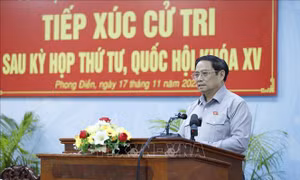 Thủ tướng Phạm Minh Chính tiếp xúc cử tri thành phố Cần Thơ