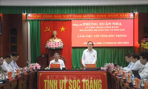 Bộ trưởng Phùng Xuân Nhạ: Sóc Trăng nỗ lực nâng cao chất lượng giáo dục - đào tạo