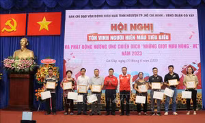 Lan tỏa tinh thần hiến máu tình nguyện
