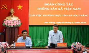 Thông tấn xã Việt Nam và tỉnh Sóc Trăng tăng cường hợp tác thông tin