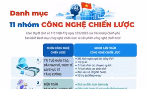 Danh mục 11 nhóm công nghệ chiến lược của Việt Nam