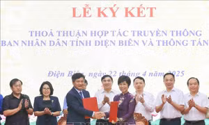 Tăng cường hợp tác truyền thông giữa Thông tấn xã Việt Nam và tỉnh Điện Biên