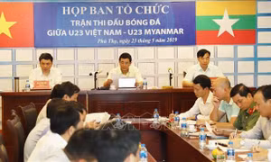 Sẵn sàng cho trận giao hữu quốc tế giữa đội tuyển U23 Việt Nam và U23 Myanmar