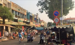 Lập lại trật tự kinh doanh tại chợ Ngãi Giao