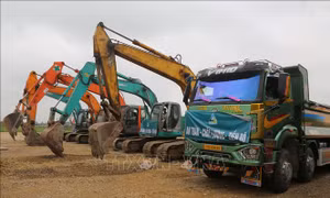 Khởi công dự án xây dựng kết cấu hạ tầng Khu công nghiệp Tiên Thanh