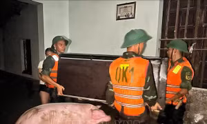 Bắc Ninh: Huy động hàng trăm cán bộ, chiến sĩ khắc phục sự cố vỡ đê bối Tiên Lục