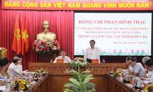 Trưởng ban Nội chính Trung ương làm việc tại Đắk Lắk về phòng, chống tham nhũng