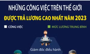 Những công việc được trả lương cao nhất năm 2023