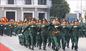 Các đơn vị ra quân huấn luyện, đẩy mạnh phong trào thi đua quyết thắng
