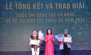 Trao 17 giải thưởng cho các tác giả sáng tác ca khúc về đề tài dân tộc thiểu số