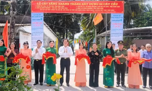  Bộ Công an khánh thành 4 cầu giao thông nông thôn tại Vĩnh Long