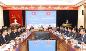 Trao đổi kinh nghiệm công tác dân vận với Ủy ban Trung ương Mặt trận Lào xây dựng đất nước