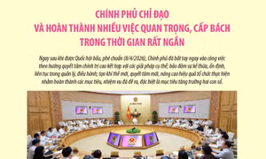 Chính phủ chỉ đạo và hoàn thành nhiều việc quan trọng, cấp bách trong thời gian rất ngắn