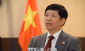 Đại sứ Việt Nam tại Nhật Bản Nguyễn Quốc Cường chào từ biệt Nhật hoàng và Hoàng hậu