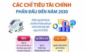 Các chỉ tiêu tài chính phấn đấu đến năm 2030
