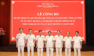 Sơn La: Công bố 75 Công an xã, phường theo mô hình tổ chức mới
