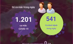 Ngày 3/5/2023: Có 1.201 ca mắc mới COVID-19, 541 F0 khỏi bệnh