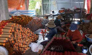 Làng nghề làm hương xứ Quảng vào xuân