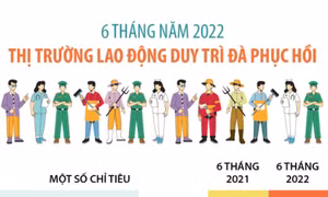 6 tháng năm 2022: Thị trường lao động duy trì đà phục hồi