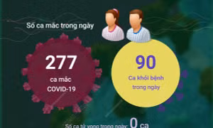 Ngày 9/6/2023: Cả nước ghi nhận 277 ca COVID-19 mới, 90 F0 khỏi bệnh
