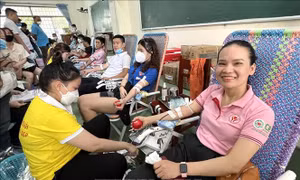 Hành trình đỏ 2022: 'Giọt hồng đất võ Bình Định' tiếp nhận hơn 1.130 đơn vị máu