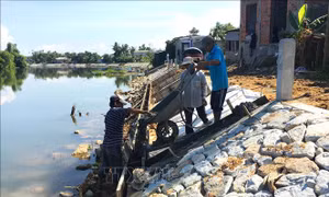 Đầu tư 48,5 tỷ đồng xây kè chống sạt lở bờ sông Tả Trạch và sông Bồ