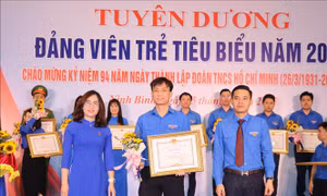 Ninh Bình tuyên dương 95 đảng viên trẻ tiêu biểu