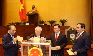Quốc hội bỏ phiếu bầu Thủ tướng Chính phủ