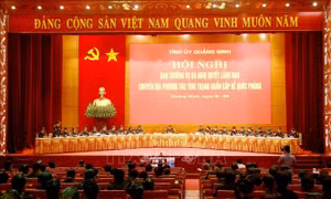 Xây dựng khu vực phòng thủ tỉnh Quảng Ninh ngày càng vững chắc
