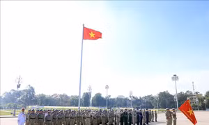 Đội Công binh số 4 sẵn sàng lên đường thực hiện nhiệm vụ gìn giữ hòa bình