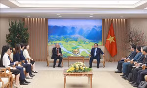 Thủ tướng Phạm Minh Chính tiếp Chủ tịch tập đoàn xây dựng hàng đầu Trung Quốc