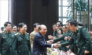 Chủ tịch nước dự Hội nghị tổng kết Nghị quyết về Chiến lược bảo vệ Tổ quốc trong tình hình mới