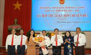Bầu Chủ tịch UBND tỉnh và Chủ tịch HĐND tỉnh Hậu Giang