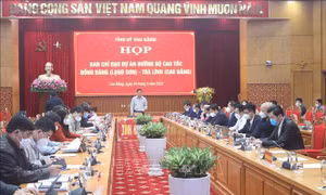 Triển khai nhiệm vụ trọng tâm dự án đường bộ cao tốc Đồng Đăng - Trà Lĩnh