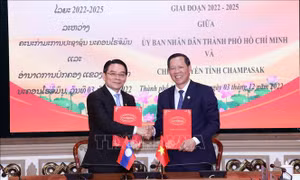 TP Hồ Chí Minh và tỉnh Champasak, Lào ký thỏa thuận hợp tác hữu nghị