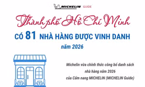 TP Hồ Chí Minh có 81 nhà hàng được Michelin vinh danh