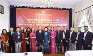 Chủ tịch Quốc hội Trần Thanh Mẫn gặp gỡ cộng đồng kiều bào tại Mông Cổ