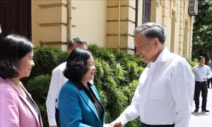 Tổng Bí thư, Chủ tịch nước Tô Lâm thăm, làm việc với Ban Thường vụ Thành ủy Hà Nội