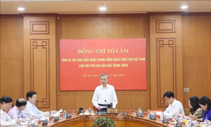Tổng Bí thư Tô Lâm làm việc với Ban Dân vận Trung ương