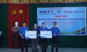 Thanh niên Thông tấn xã Việt Nam tình nguyện vì sức khỏe cộng đồng