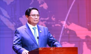 Thủ tướng 3 nước Việt Nam, Lào, Campuchia ăn sáng và làm việc với Hội đồng tư vấn Kinh doanh ASEAN