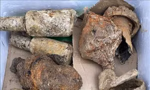 Tiêu hủy hơn 300 kg vũ khí, vật liệu nổ được phát hiện ở khu vực di tích Hầm Đờ Cát