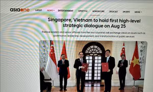 Báo chí Singapore: Đối thoại Việt Nam - Singapore hướng tới tăng cường hợp tác công nghệ