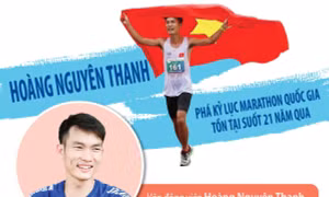 Hoàng Nguyên Thanh phá kỷ lục marathon quốc gia tồn tại suốt 21 năm qua